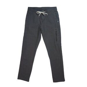 VUORI DuraTerra Ripstop Organic Cotton Pants in Charcoal Gray Size S